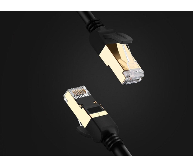 UGREEN Okrągły kabel sieciowy NW107 Ethernet RJ45 Cat.7 STP 2m czar - 1489198 - zdjęcie 3